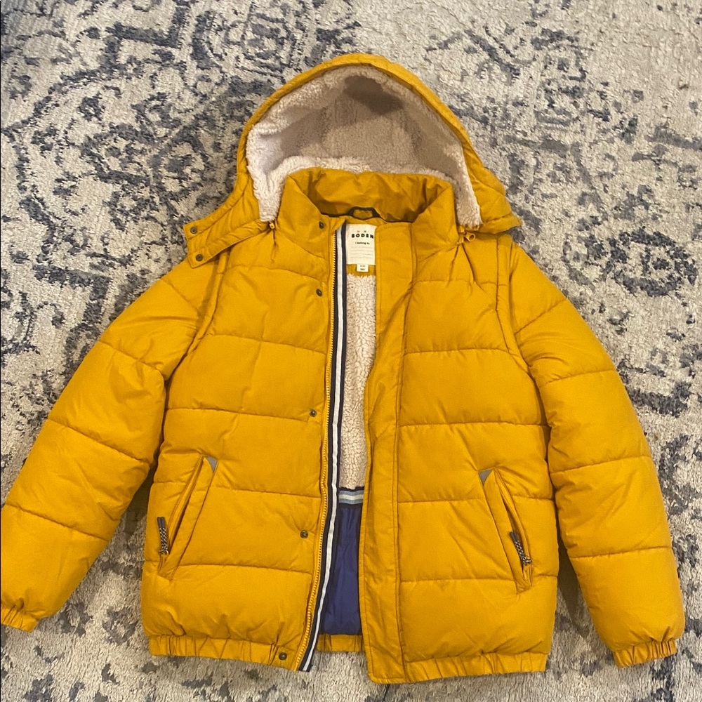 Yellow Kids Puffer Jacket Mini boden